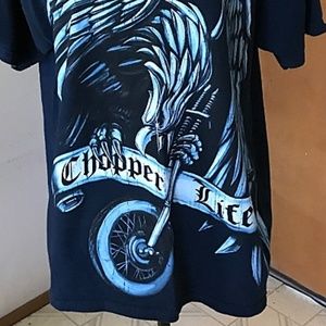 CHOPPER LIFE Bike Motorcycle Eagle Distressed